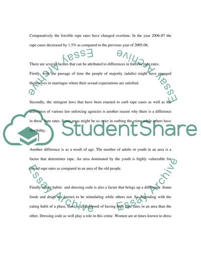 Crime data comparison