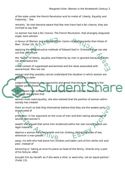 Margaret Fullers Woman in the Nineteenth Century