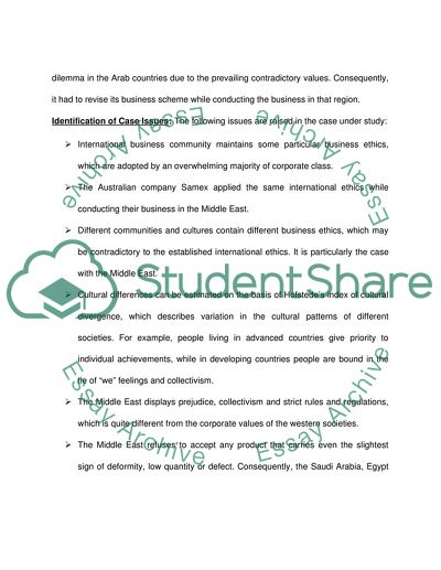 Ethics in International Environments