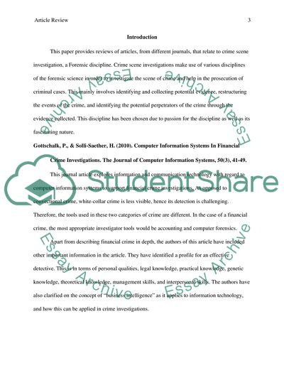 Computer Information Systems in Financial Crime Investigations