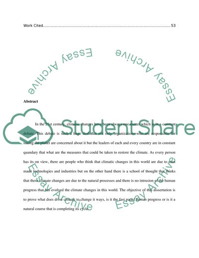 Natural and Anthropogenic Climatic Affects