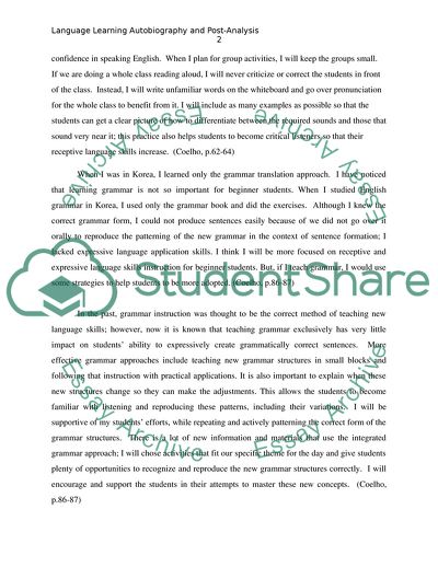 The Language Learning Autobiography