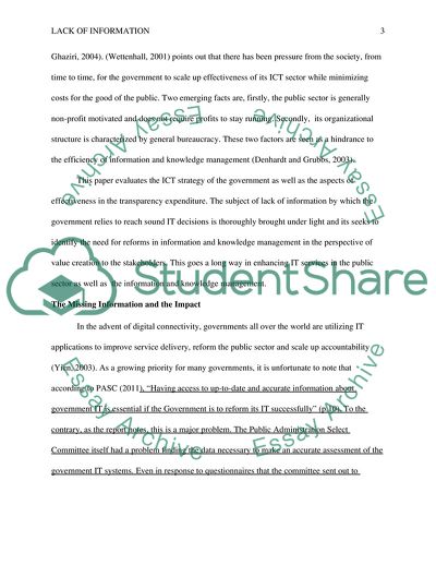 Governments ICT strategy and the Transparency Expenditure