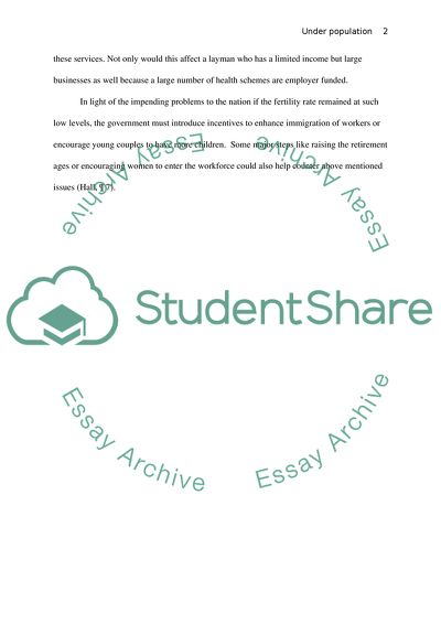 Under Population, Not Overpopulation