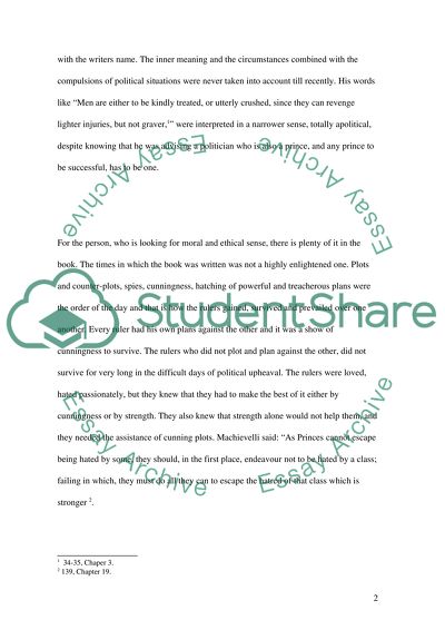 Niccol Machiavellis The Prince