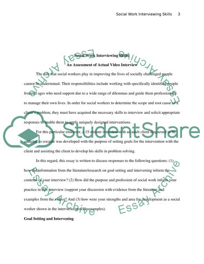 Social Work Interviewing Skills