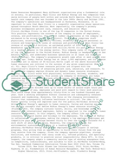 Human resources management