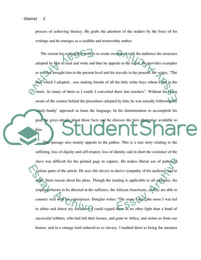 Review of Learning to Read and Write by Frederick Douglass