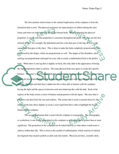 The sculpture of Kuoros