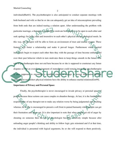 The Science of Marital Counseling: A Failed Case