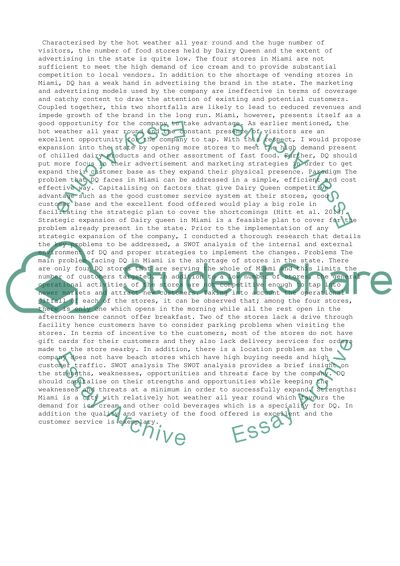 White Paper: Dairy Queen (DQ)