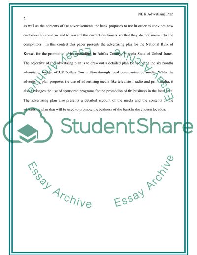 MBA Advertising Plan