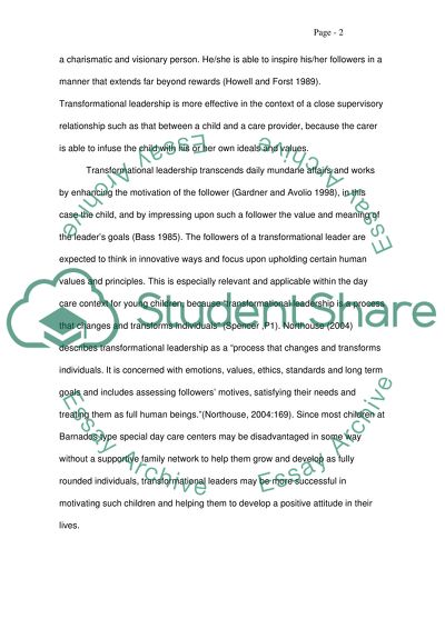 Managing Settings in Childrens Day Care Centers