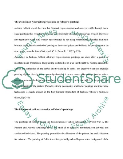 Abstract Expressionist Painters and Cold War America