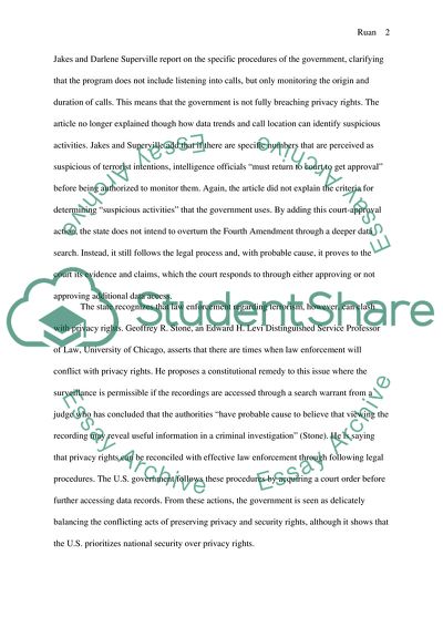 Privacy and Security