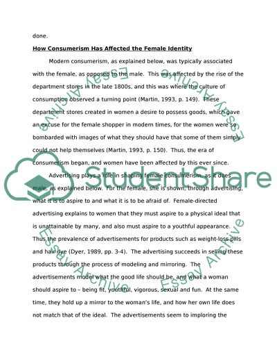 Effect of Consumerism on Society