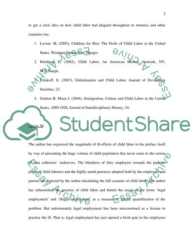 Issues Surrounding Childhood Labor