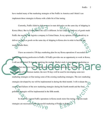 Efficiency and Logistics of FedEx in South Korea