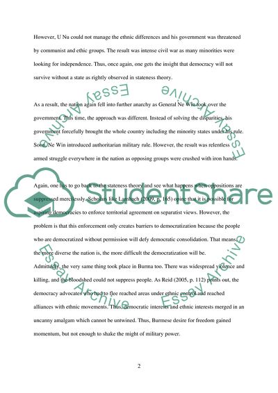 Development and Dilemma of Burma