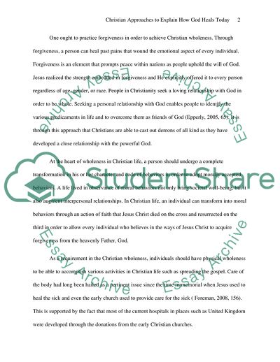 Christian Approaches to Explain How God Heals Today