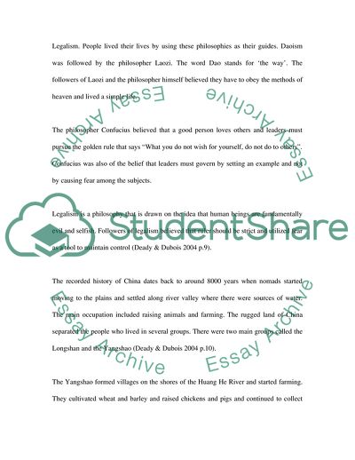 The History of Ancient China