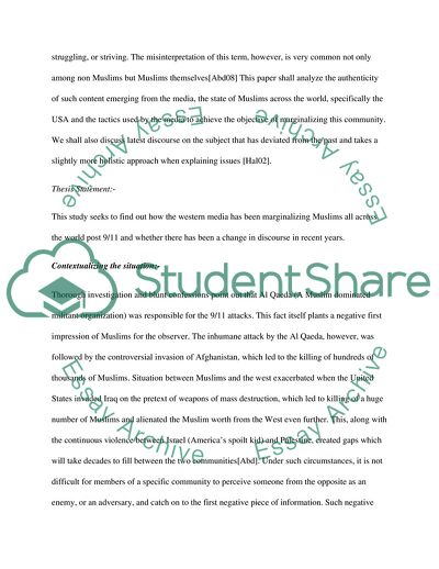 Muslims and the Media Post 9/11