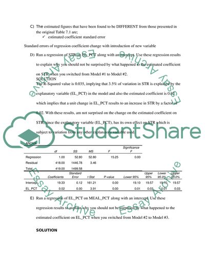 Five Regression Models