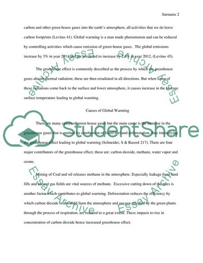 Prevention and Adaption to Global Warming