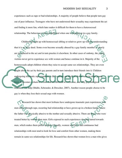 Modern Day Sexuality