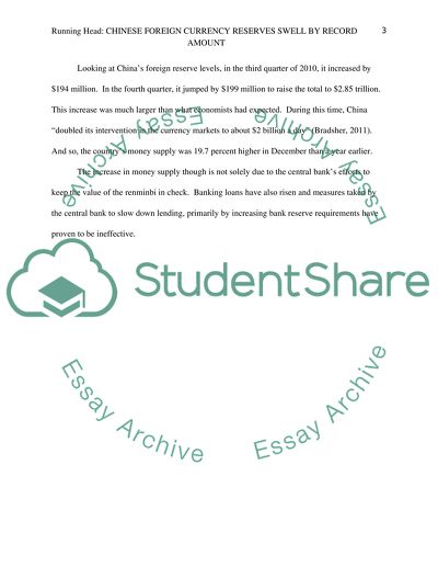 Chinese Foreign Currency Reserves Swell by Record Amount