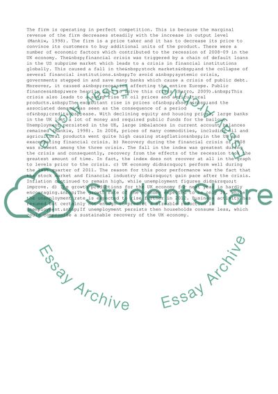 Average and Marginal Cost, and Average and Marginal Revenue