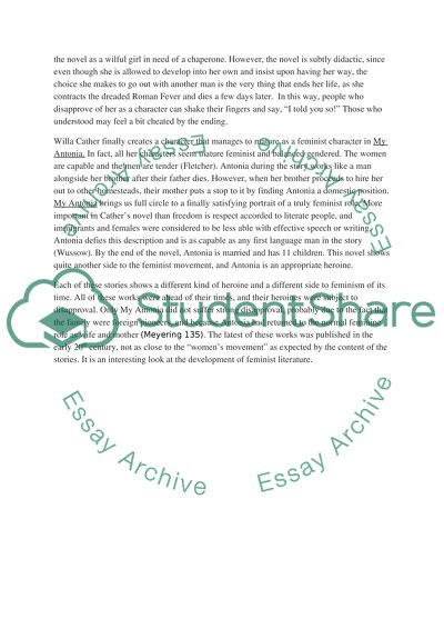 Literary Development of the Possibility of Feminist Power