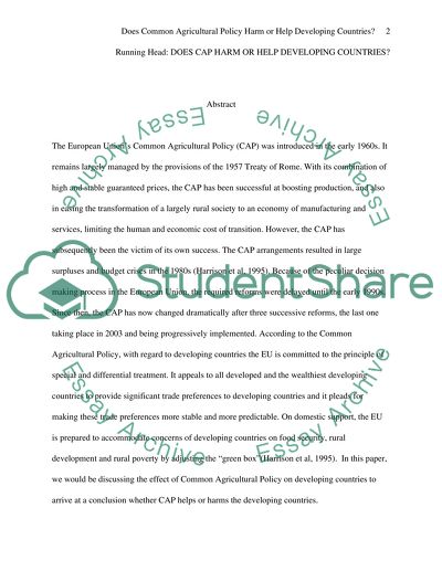 Common Agricultural Policy