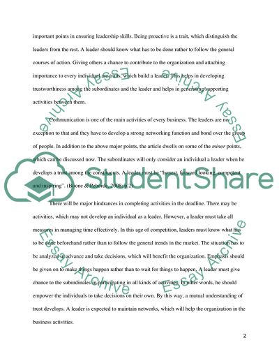 The Importance of Leadership Skills