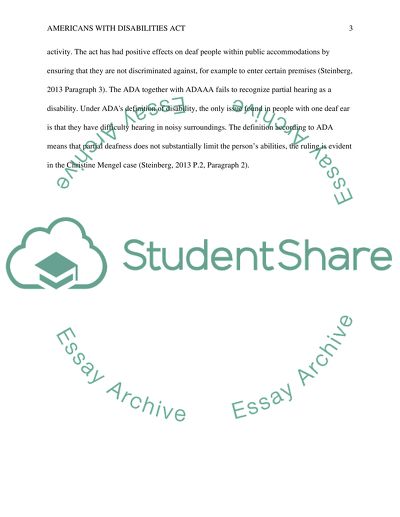 Americans with Disabilities Act