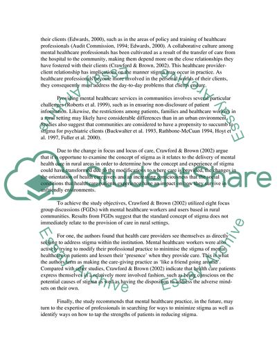 Mental Health and Evidence-Based Practice in Social Work