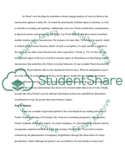 The Psychopathology of Everyday Life by Freud