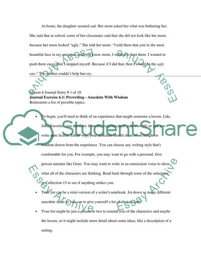 Anecdotes that relates wisdom