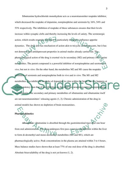 Clinical Pharmacology and Toxicology of Sibutramine