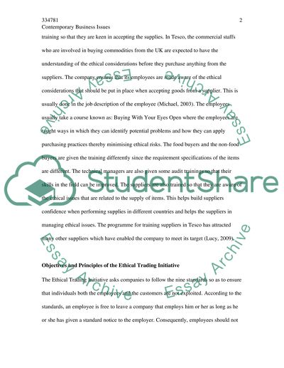 Contemporary business issues