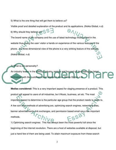 Nokia Website Marketing Analysis