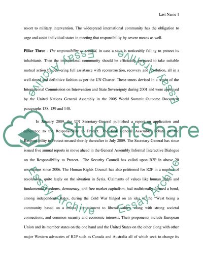 The Responsibility to Protect