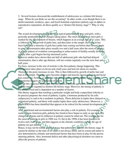 Adolescence in anthropology