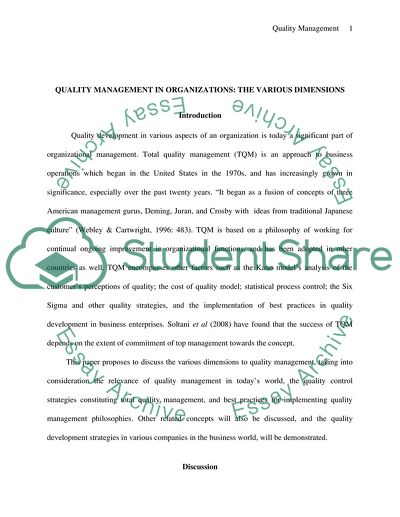 Quality focused paper
