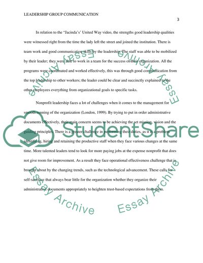 Leadership Group Communication