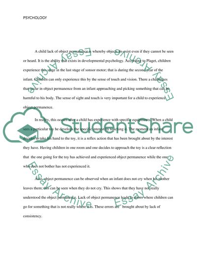 Piagets Cognitive Development Theory