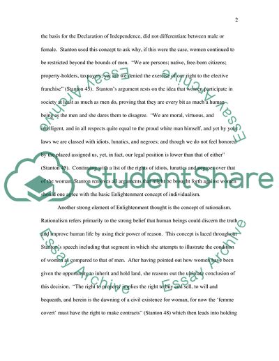 E C Stanton and the Enlightenment