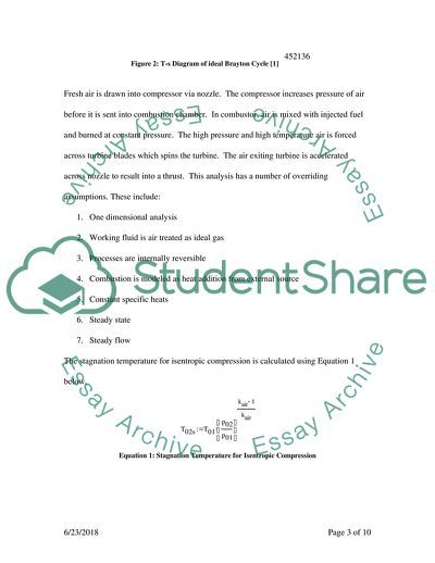 The SR-30 Turbojet Engine Performance and Work Analysis
