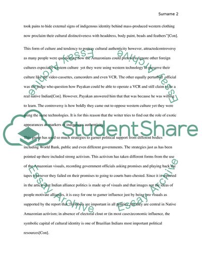 The Amazonian Visual Culture and Politics