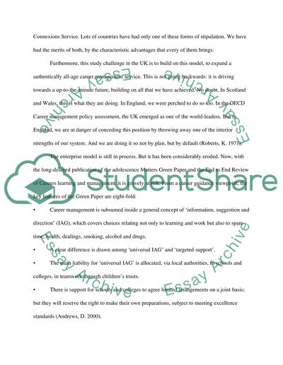 Careers Service In The New Quasi-Market